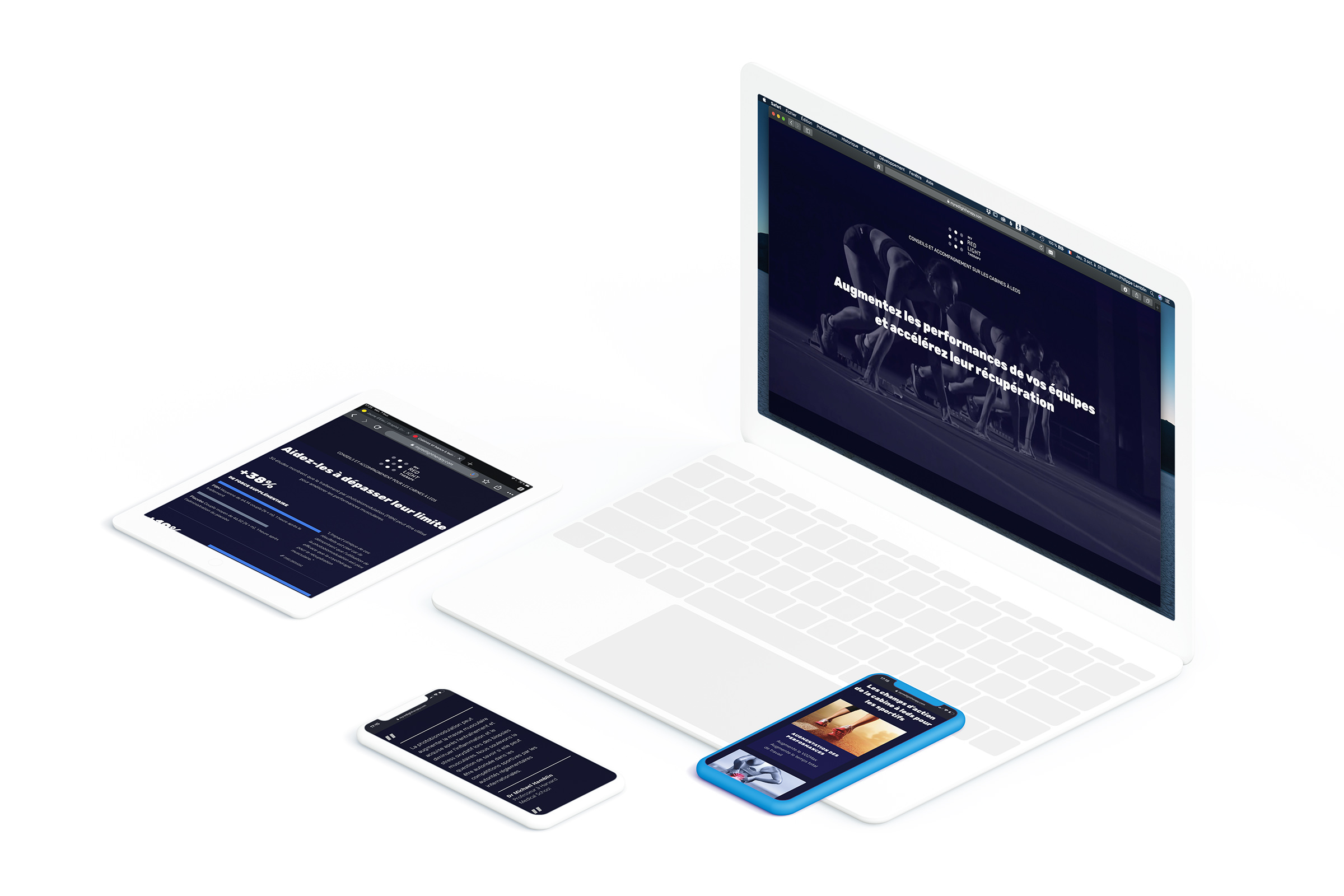 Bio Led Therapy - Direction artistique, Identité visuelle, UX/UI Design