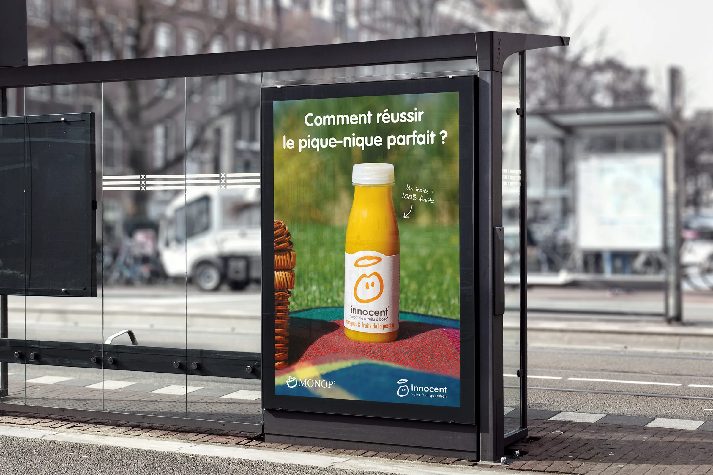 Innocent Drinks - Packaging, panneaux d’affichage, dépliants, PLV