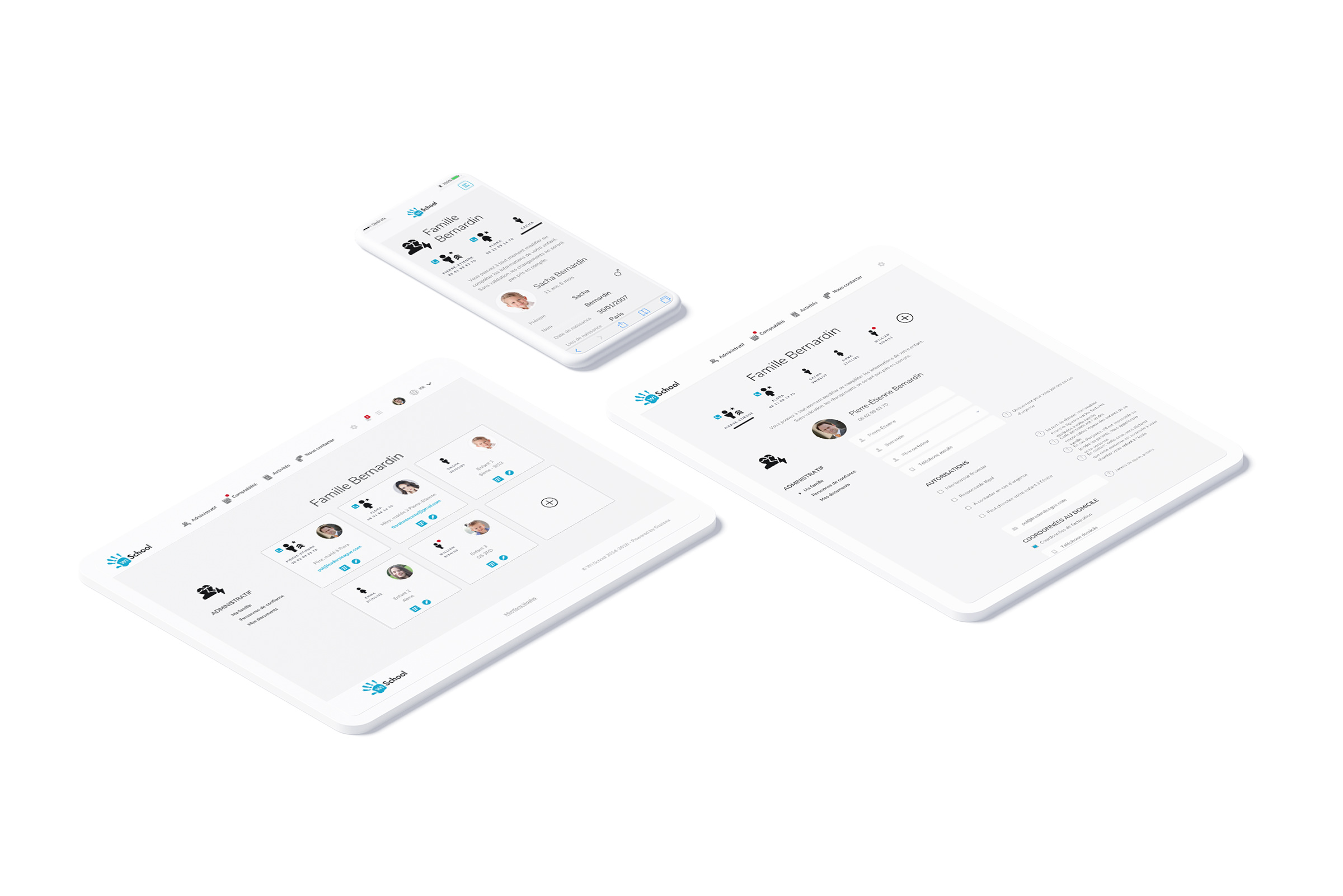 Wi School - Création de l’interface de l’espace clients